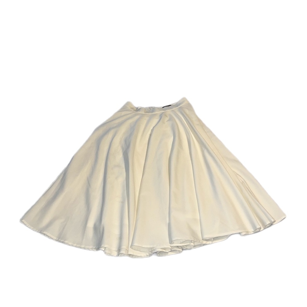 Lulu's Ivory A-Line Midi Flare Skirt women’s size Small